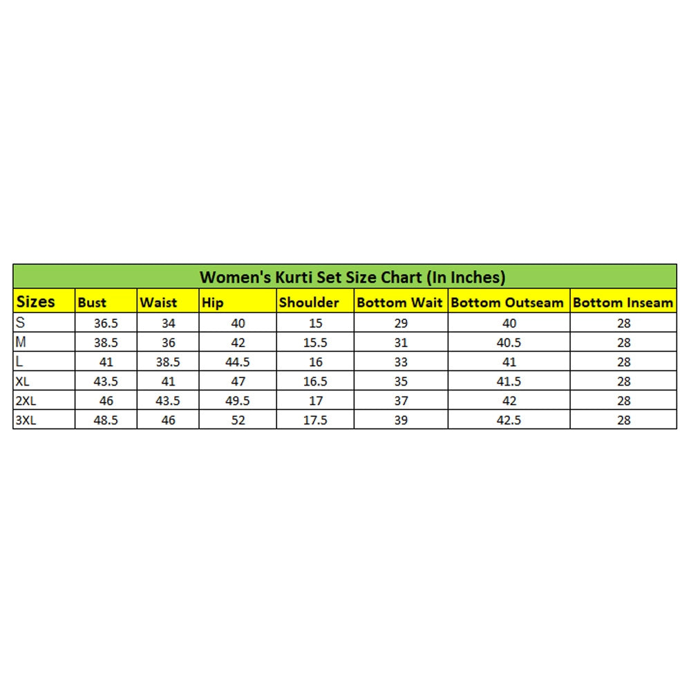 Generic Women's Roman Silk Embroidery 3-4th Sleeve Round Neck Kurti, Palazzo And Dupatta Set (Orange-Pink)