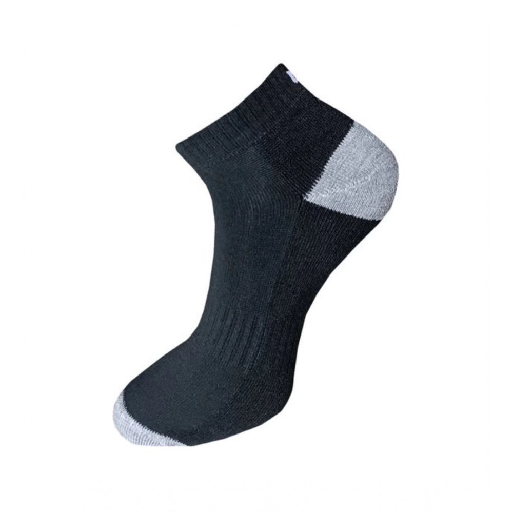Generic 3_Pair Set Unisex Casual Cotton Solid Ankle Length Socks (Multicolor)