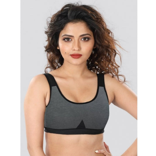 Dermawear SB-1103 Women's 4D Stretch Sports Bra (Dark-Grey)