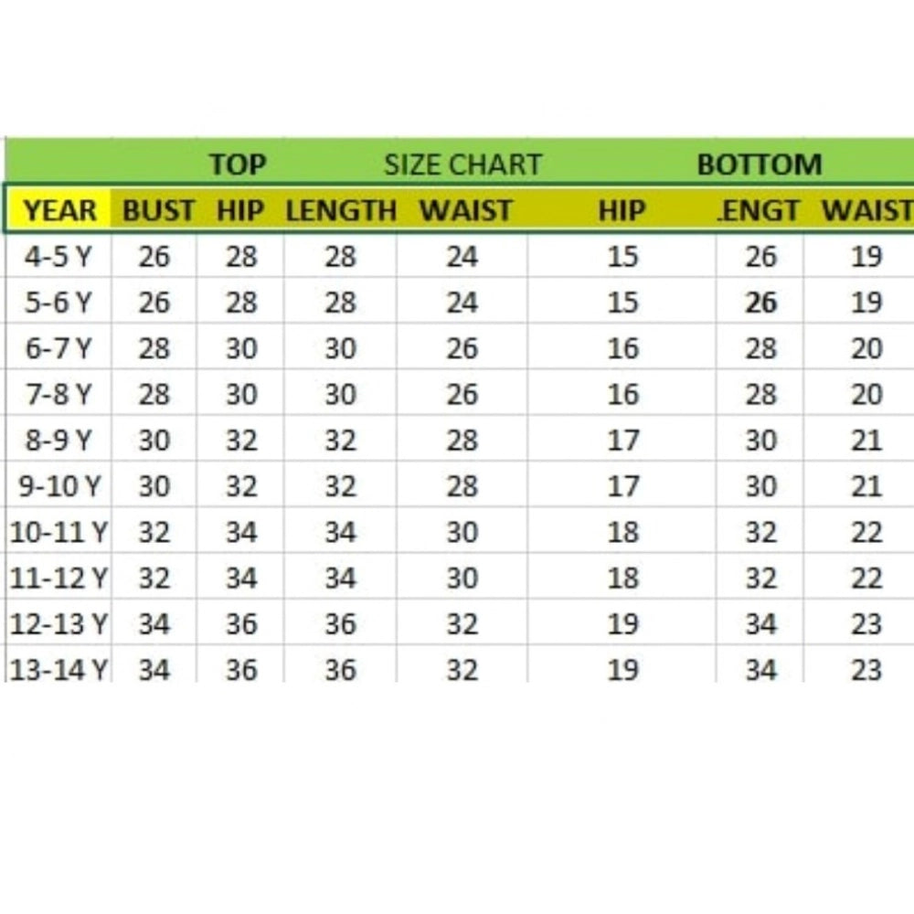 Generic Girl's Cotton Printed Top With Bottom Set (Grey)